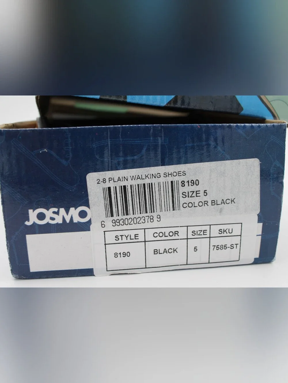 Josmo 8190 Baby First Walker Leather Shoes Black Size 5